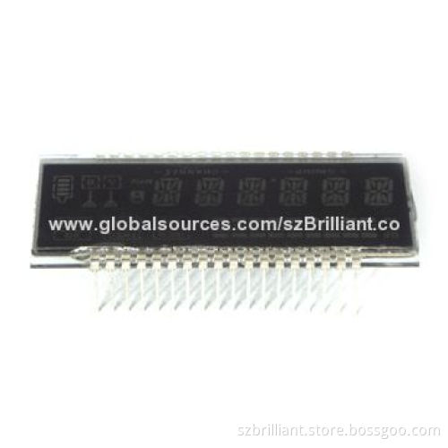 Segment LCD with BTN Negative Display Type and 64Hz Static Frequency, OEM or ODM Highly WelcomeNew